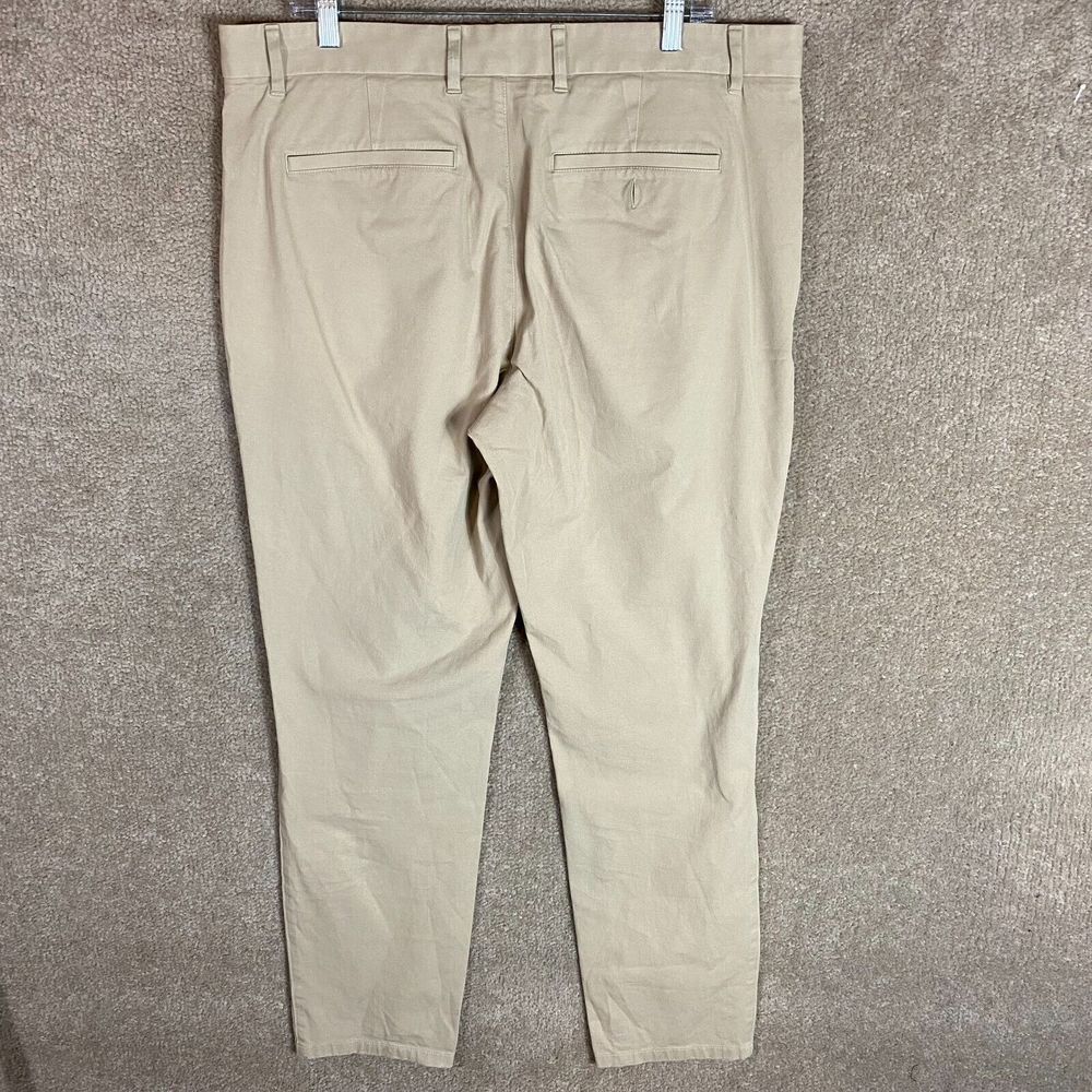 Everlane Performance Chino Pant Mens Size 35 x 32 Khaki Stretch Athletic Fit NEW - Picture 11 of 12